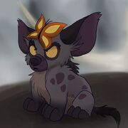 sleepy hyena